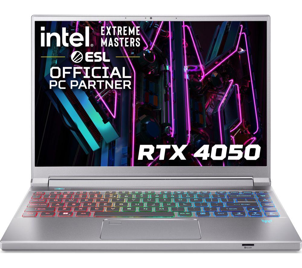 ACER Predator Triton 14 Gaming Laptop - IntelCore? i7, RTX 4050, 1 TB SSD, Silver/Grey
