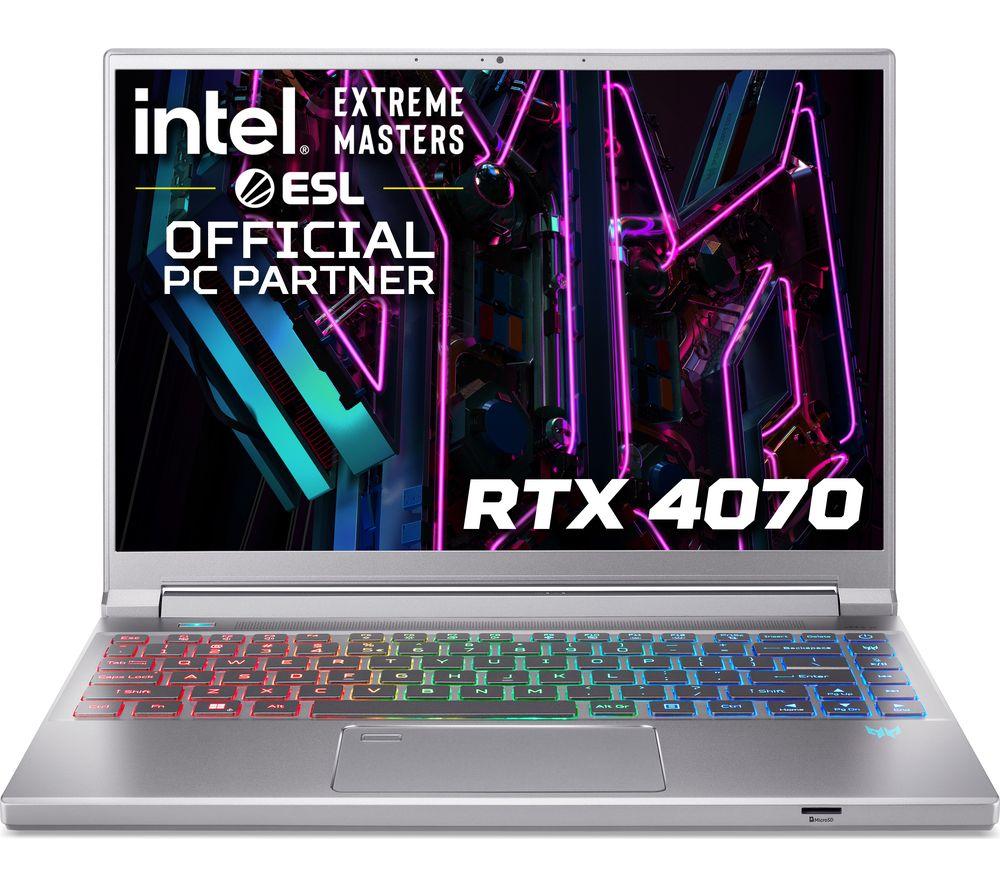 ACER Predator Triton 14 Gaming Laptop - IntelCore? i7, RTX 4070, 1 TB SSD, Silver/Grey