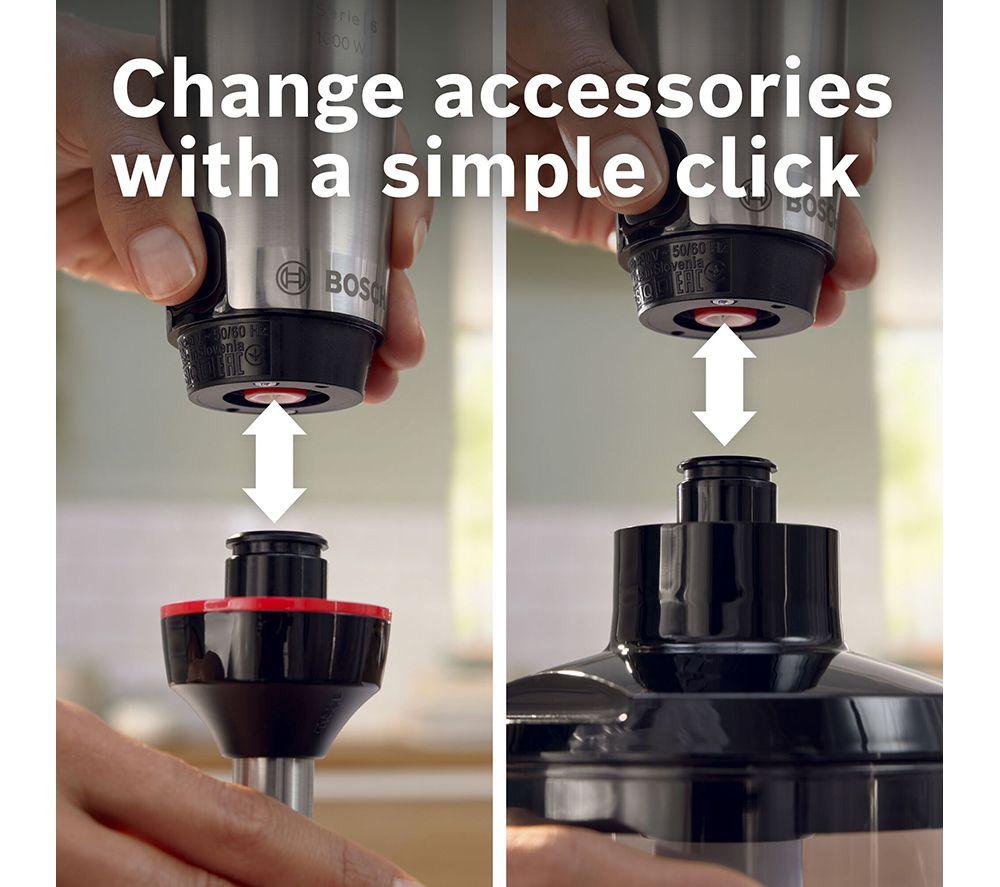 BOSCH Ergomaster 3 in 1 Pressure Controlled Speed Hand Blender MSM6M623GB - Black image number 8 of 11