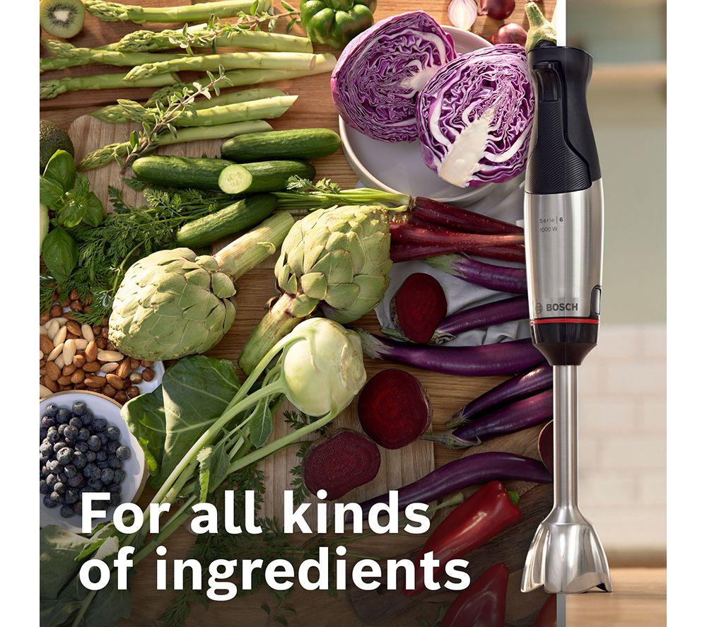 BOSCH Ergomaster 3 in 1 Pressure Controlled Speed Hand Blender MSM6M623GB - Black image number 10 of 11
