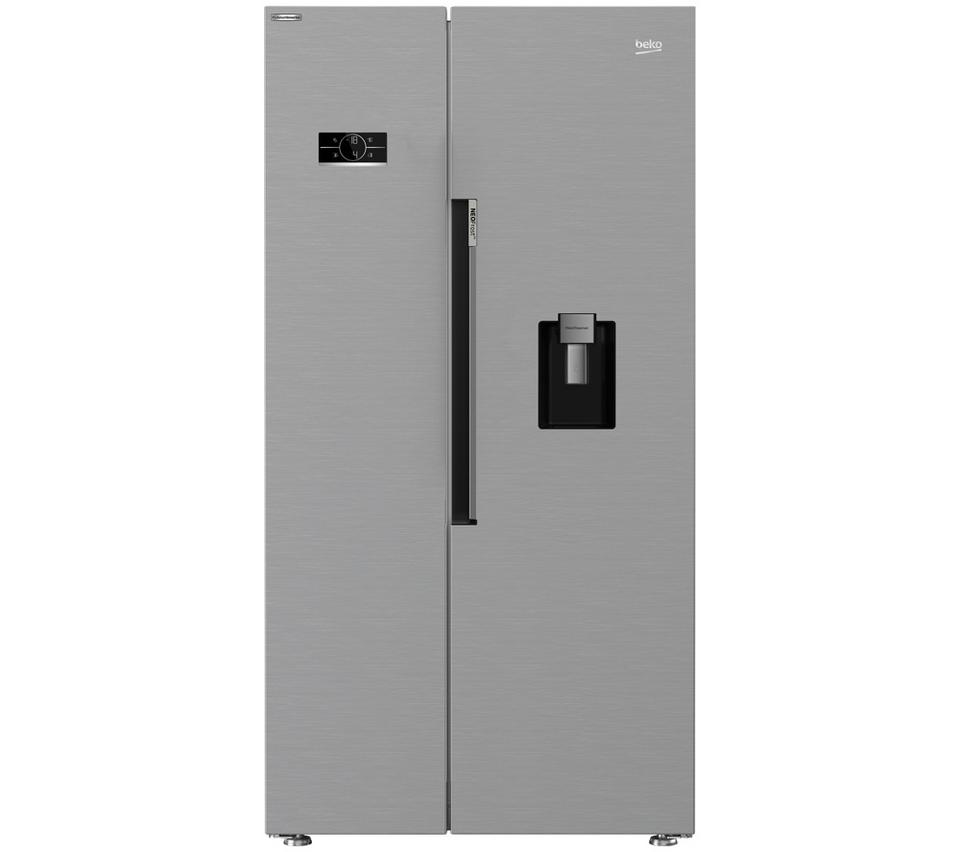 BEKO Pro HarvestFresh ASD2442VPS American-Style Fridge Freezer - Stainless Steel