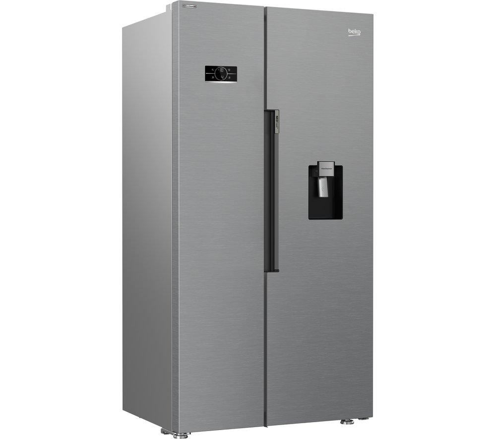BEKO Pro HarvestFresh ASD2442VPS American-Style Fridge Freezer - Stainless Steel image number 2 of 14
