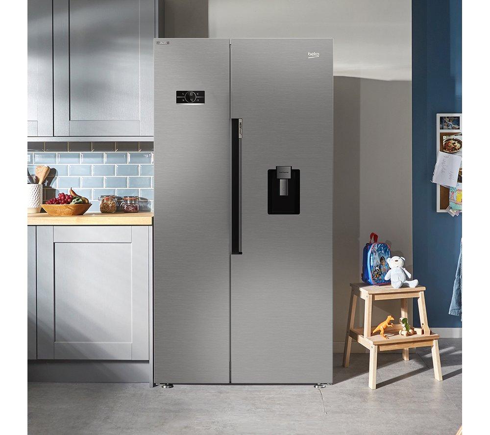 BEKO Pro HarvestFresh ASD2442VPS American-Style Fridge Freezer - Stainless Steel image number 10 of 14
