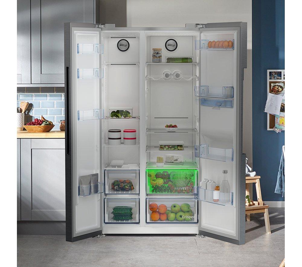 BEKO Pro HarvestFresh ASD2442VPS American-Style Fridge Freezer - Stainless Steel image number 11 of 14