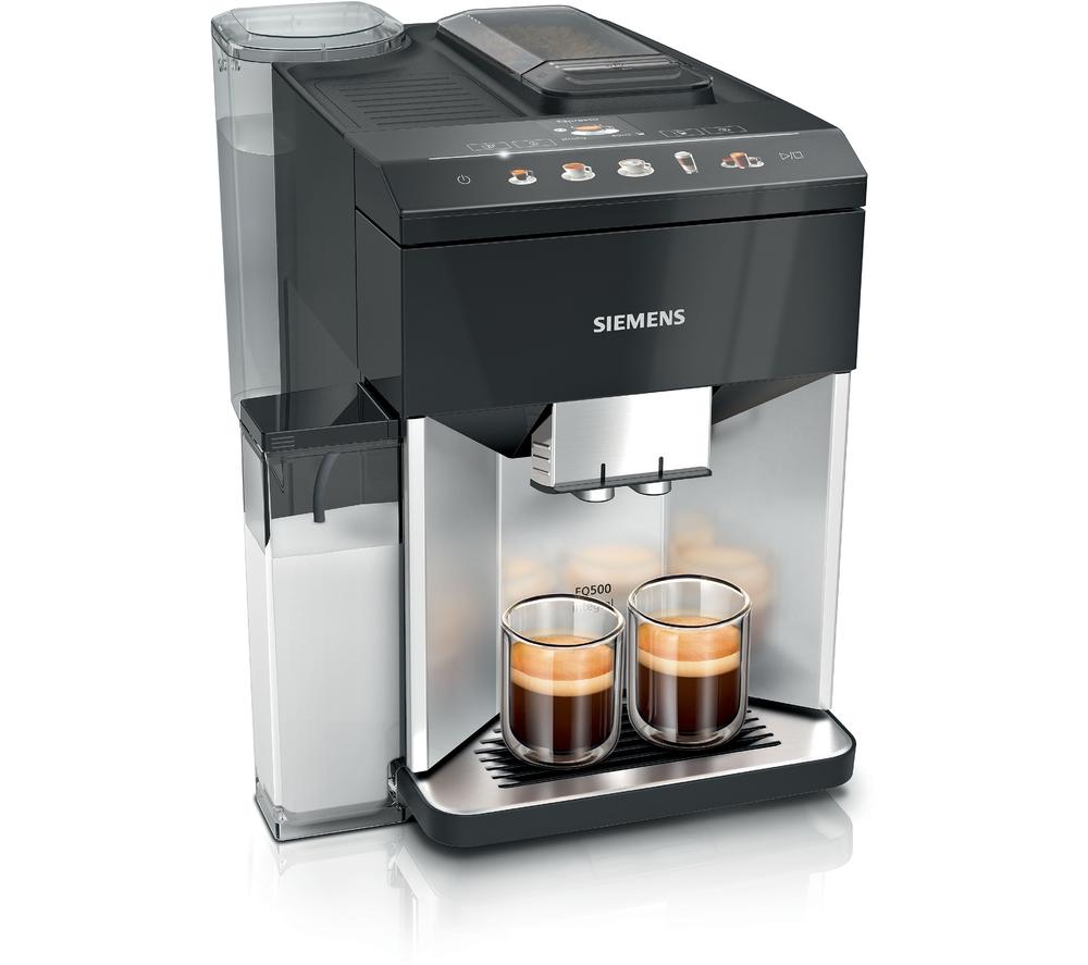 SIEMENS TQ513GB1 EQ500 Bean to Cup Fully Automatic Coffee Machine - Black & Stainless Steel