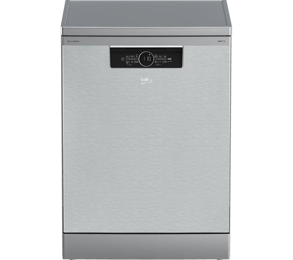 Image of BEKO BDFN36650CX Full-size WiFi-enabled Dishwasher - Stainless Steel, Stainless Steel