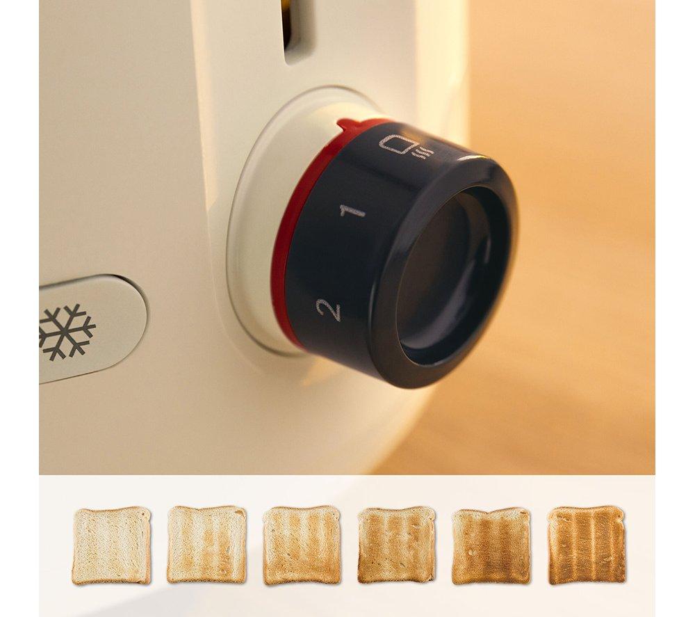 BOSCH MyMoments TAT2M127GB 2-Slice Toaster - Cream image number 6 of 10