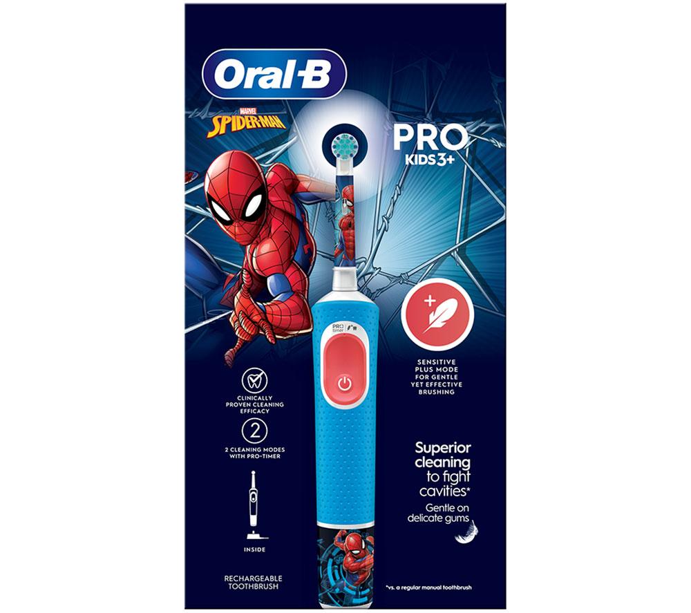 Oral b spiderman electric on sale toothbrush