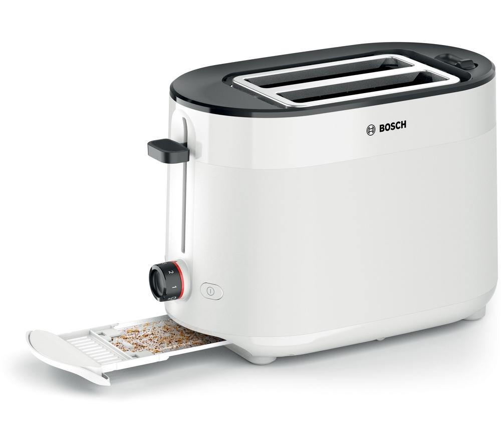 BOSCH MyMoments Delight TAT2M121GB 2-Slice Toaster - White