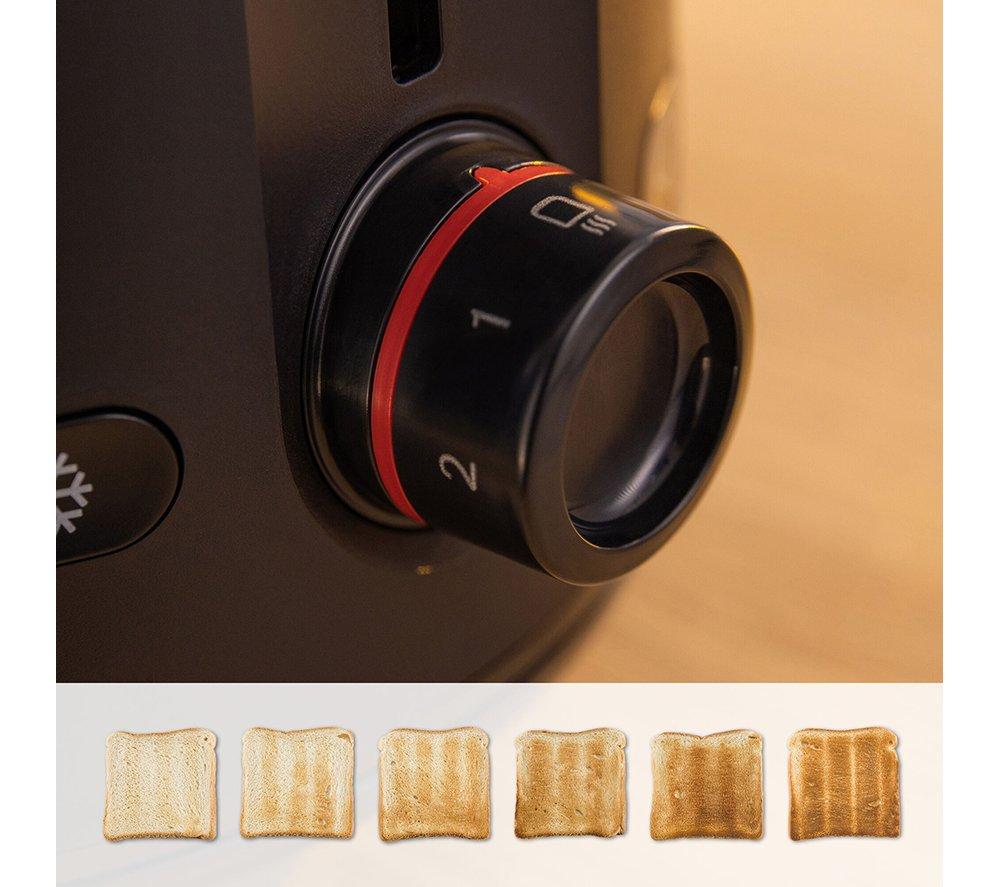 BOSCH MyMoments Delight TAT2M123GB 2-Slice Toaster &ndash; Black image number 6 of 9