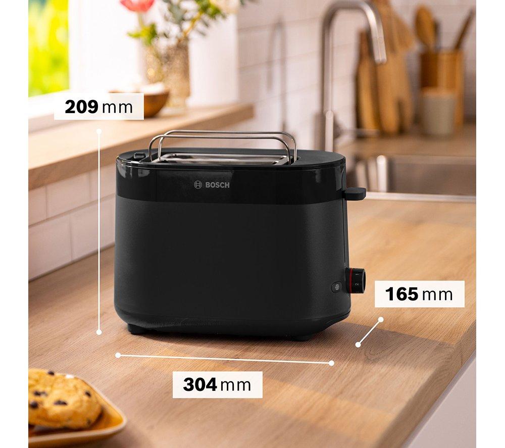 BOSCH MyMoments Delight TAT2M123GB 2-Slice Toaster &ndash; Black image number 8 of 9