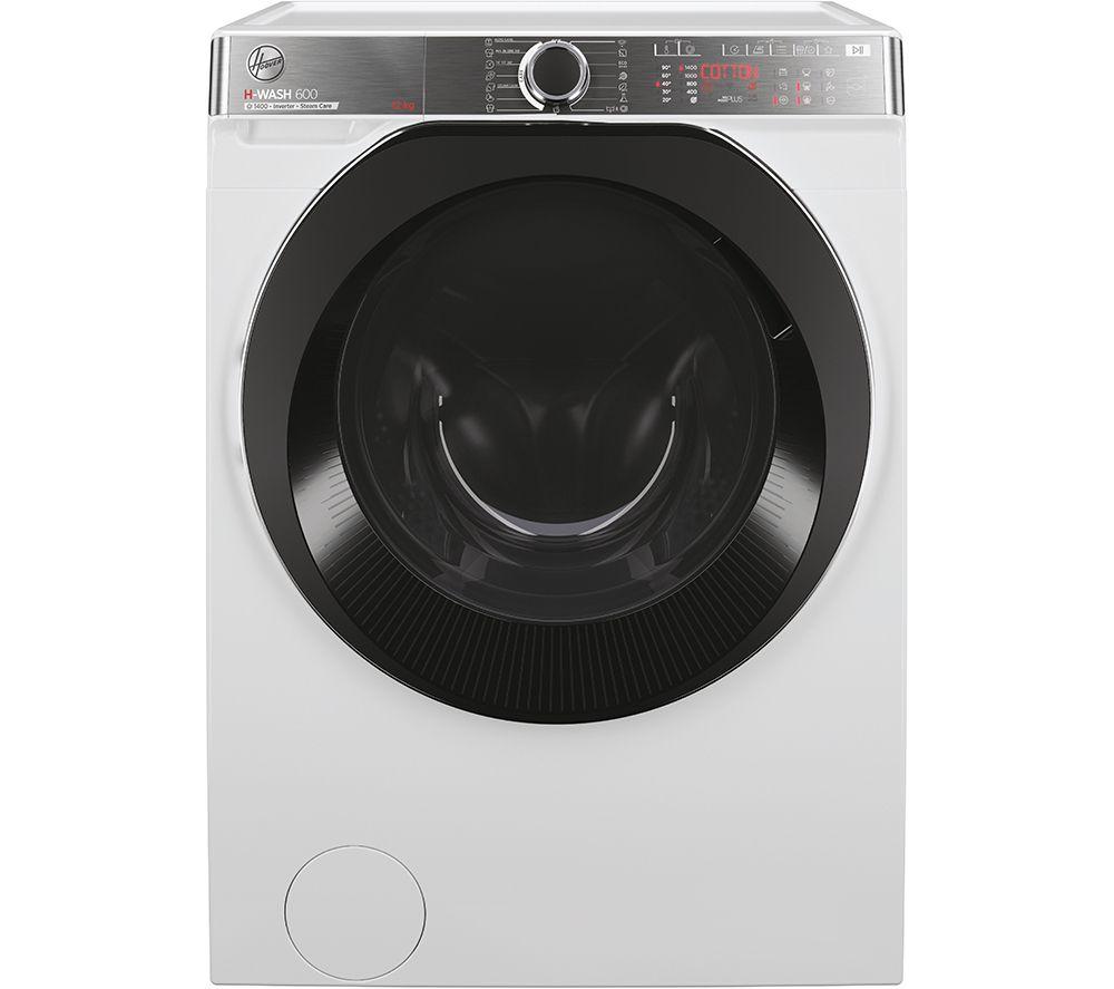 HOOVER H-Wash 600 H6WPB412AMBC-80 WiFi-enabled 12 kg 1400 Spin Washing Machine – White, White