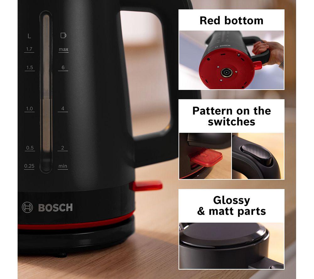 BOSCH MyMoments TWK3M123GB Cordless Jug Kettle - Black image number 3 of 9