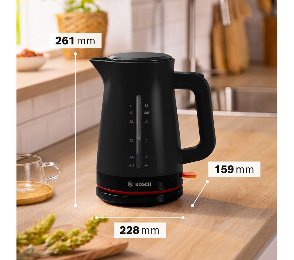 BOSCH MyMoments TWK3M123GB Cordless Jug Kettle - Black image number 6 of 9