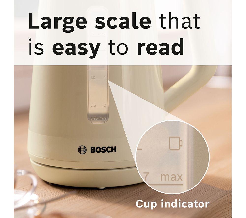 BOSCH MyMoments TWK1M127GB Jug Kettle - Cream image number 9 of 11