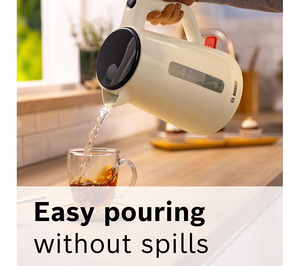 BOSCH MyMoments TWK1M127GB Jug Kettle - Cream image number 10 of 11