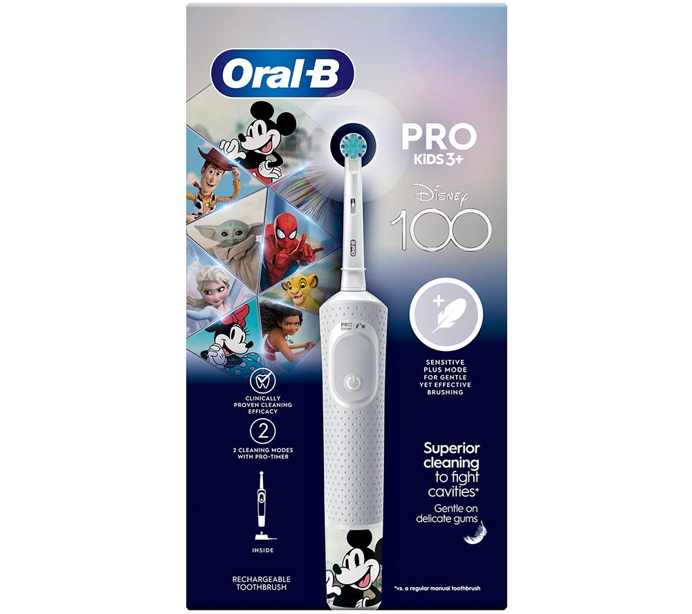 ORAL B Vitality Pro Kids Electric Toothbrush - Disney, White,Blue