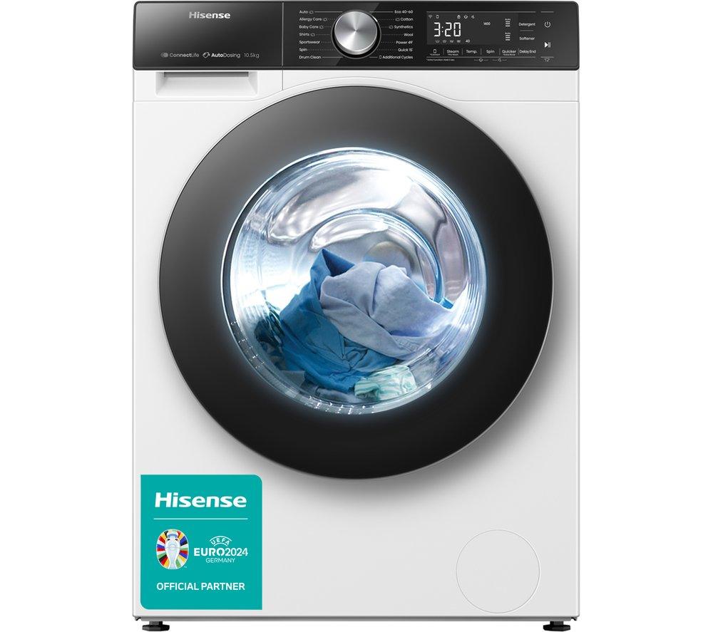 HISENSE 5S Series WF5S1045BW WiFi-enabled 10 kg 1400 Spin Washing Machine - White, White