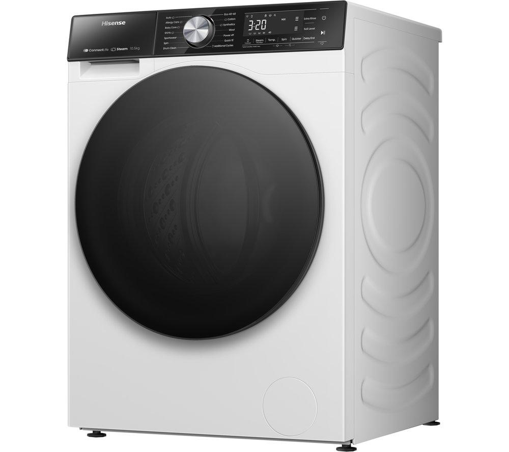 HISENSE 5S Series Auto Dosing WF5S1045BW WiFi-enabled 10.5 kg 1400 Spin Washing Machine - White image number 2 of 16