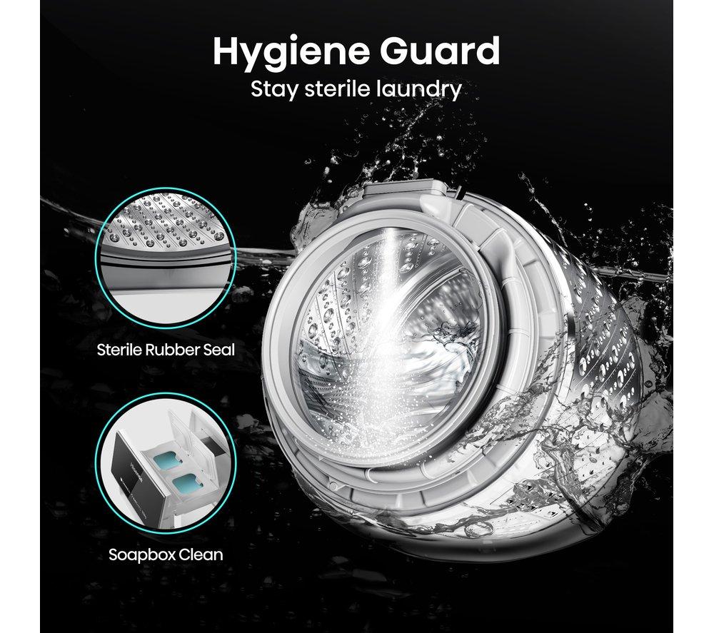 HISENSE 5S Series Auto Dosing WF5S1045BW WiFi-enabled 10.5 kg 1400 Spin Washing Machine - White image number 10 of 16