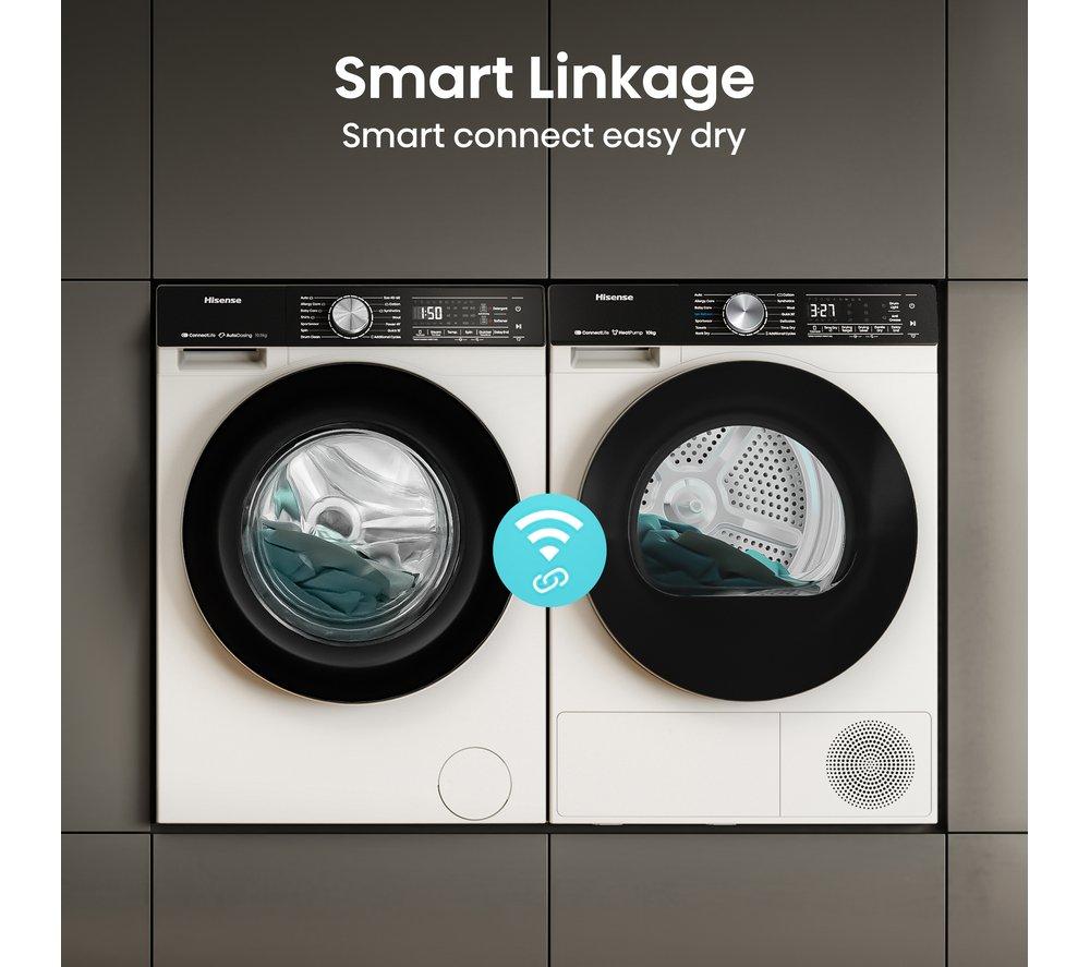 HISENSE 5S Series Auto Dosing WF5S1045BW WiFi-enabled 10.5 kg 1400 Spin Washing Machine - White image number 12 of 16