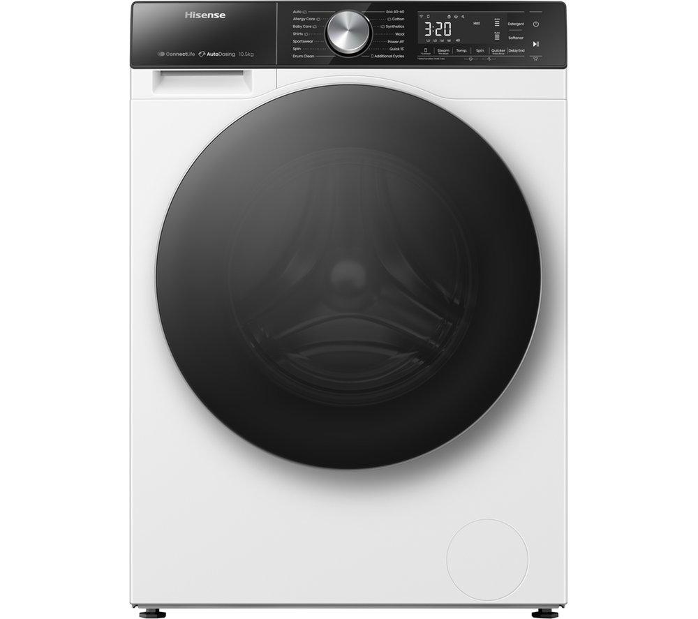 HISENSE 5S Series Auto Dosing WF5S1045BW WiFi-enabled 10.5 kg 1400 Spin Washing Machine - White image number 16 of 16