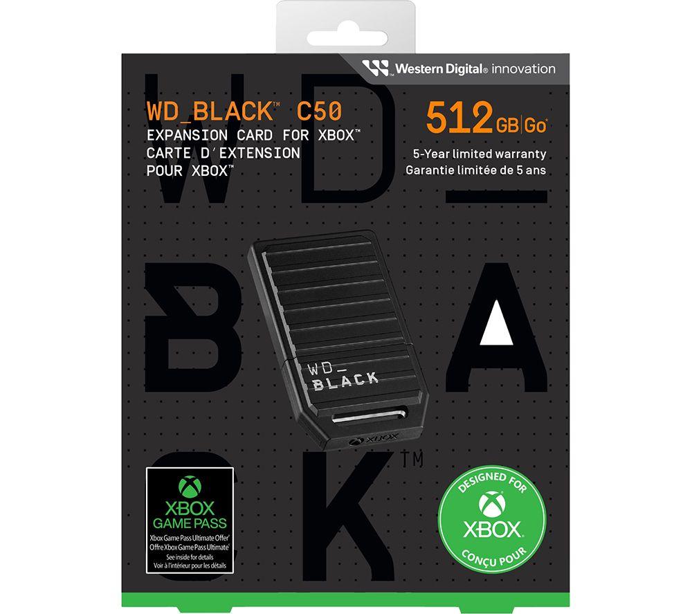 WD _BLACK C50 Expansion Card for Xbox Series X/S - 512 GB, Black