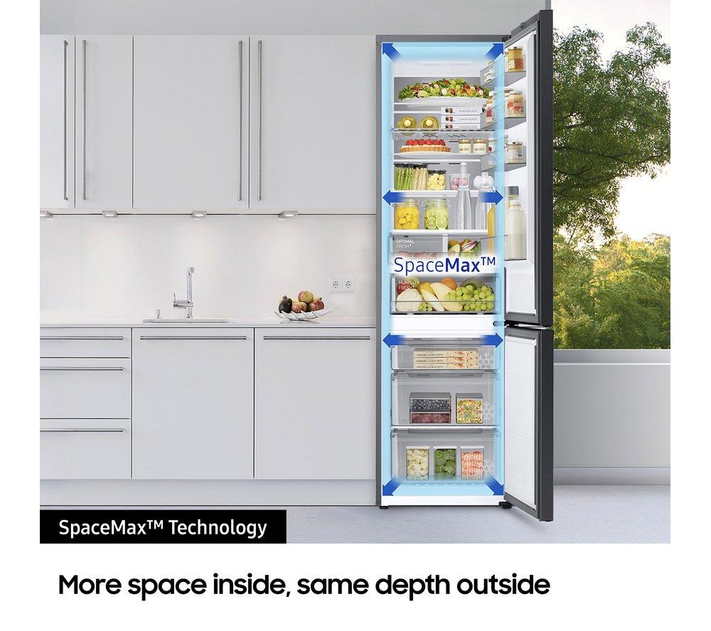 SAMSUNG Bespoke SpaceMax RB38C7B6BB1/EU Smart 70/30 Fridge Freezer - Black image number 6 of 11