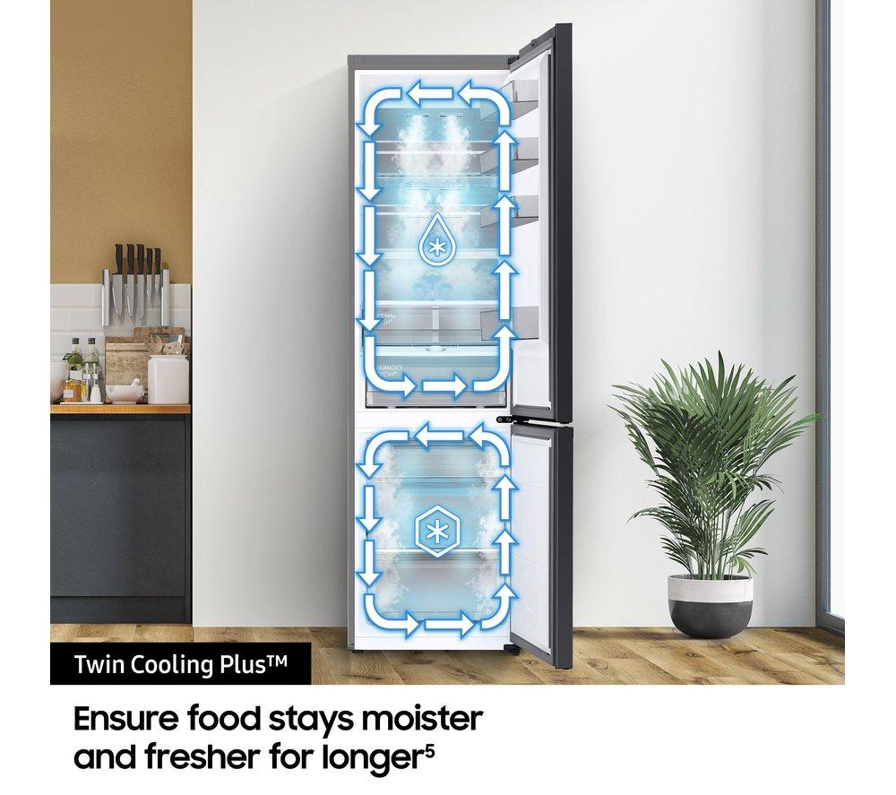 SAMSUNG Bespoke SpaceMax RB38C7B6BB1/EU Smart 70/30 Fridge Freezer - Black image number 7 of 11