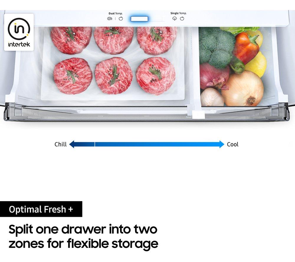 SAMSUNG Bespoke SpaceMax RB38C7B6BB1/EU Smart 70/30 Fridge Freezer - Black image number 9 of 11