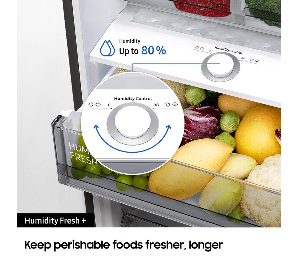 SAMSUNG Bespoke SpaceMax RB38C7B6BB1/EU Smart 70/30 Fridge Freezer - Black image number 10 of 11