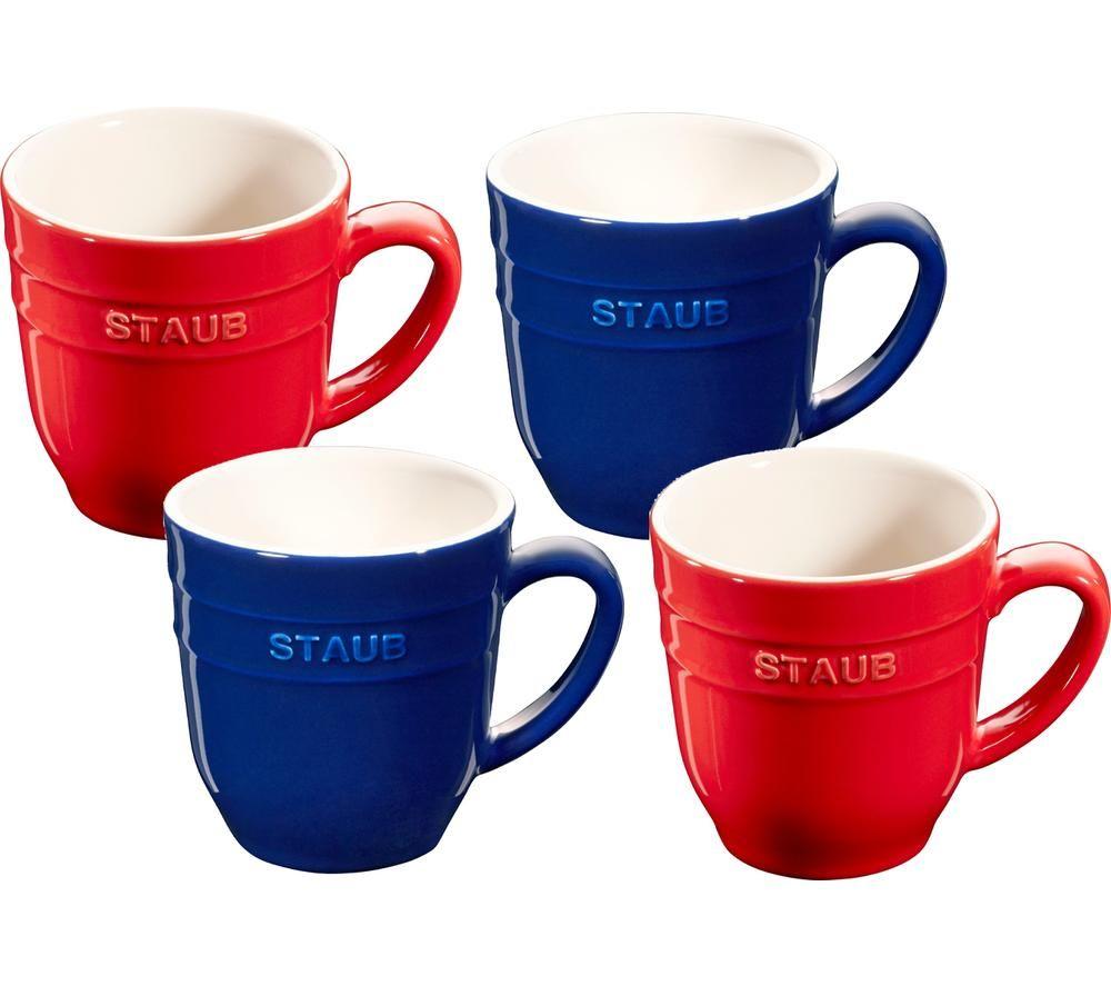STAUB 1027882 Ceramic Mugs - Set of 4