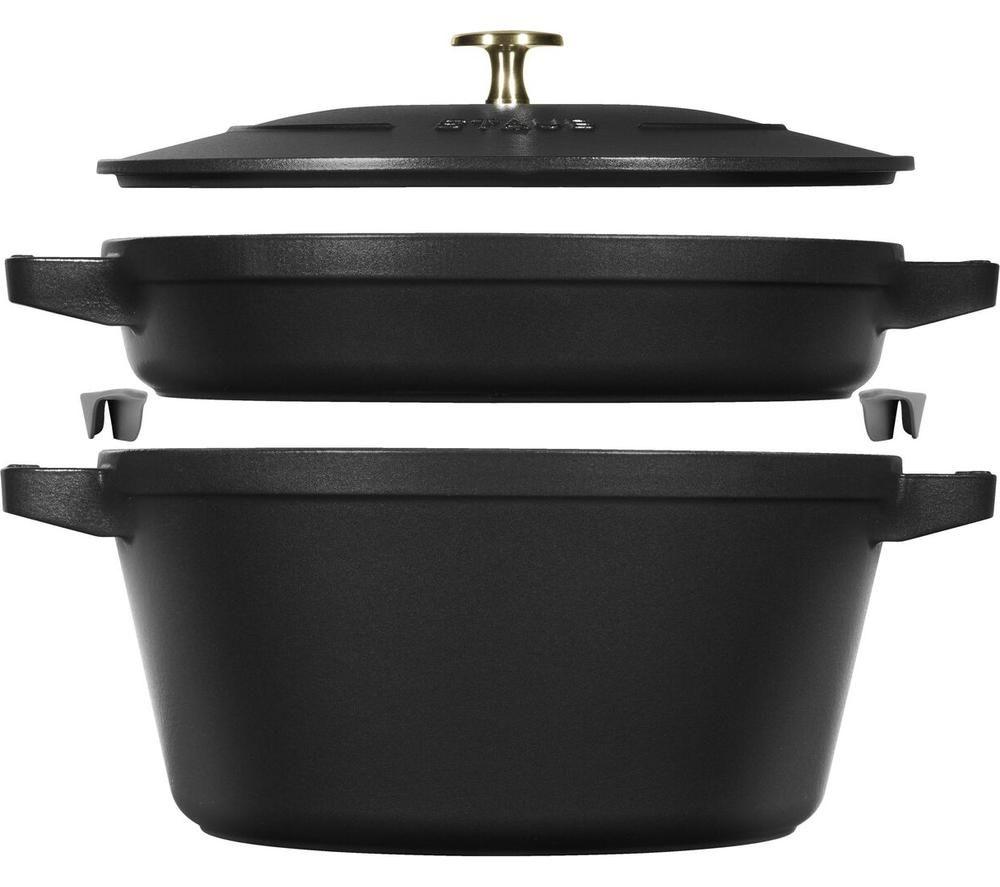 Image of STAUB 40508-383-0 2-piece Cookware Set - Black