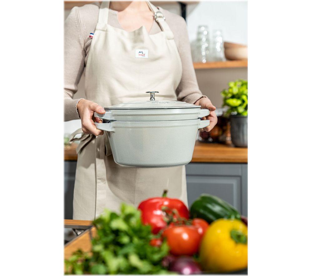 STAUB 40508-385-0 2-piece Cookware Set - White Truffle image number 8 of 11