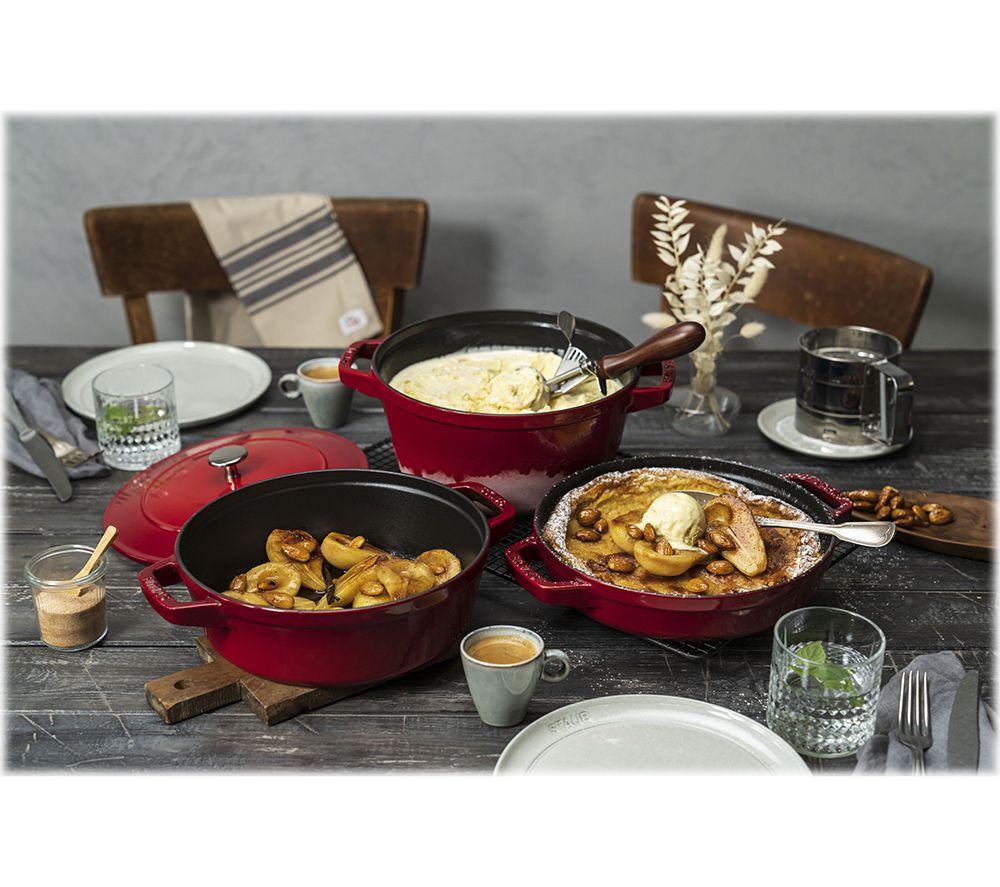 STAUB 40508-386-0 3-piece Cookware Set - Cherry image number 7 of 8