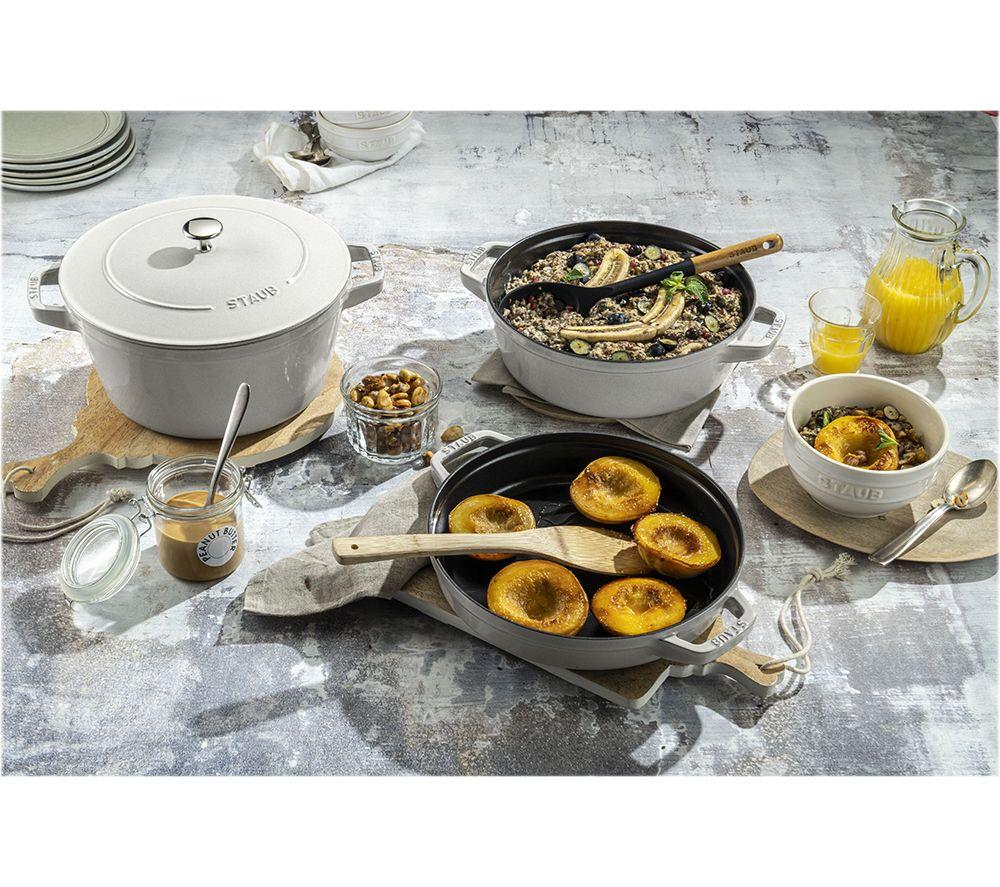 STAUB 40508-388-0 3-piece Cookware Set - White Truffle image number 7 of 8