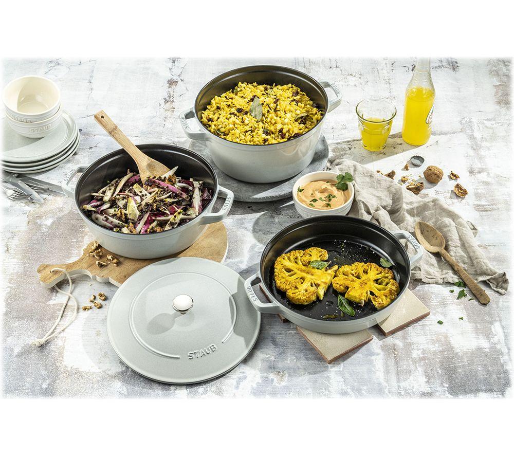 STAUB 40508-388-0 3-piece Cookware Set - White Truffle image number 8 of 8