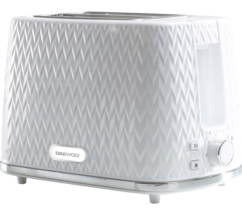 DAEWOO Argyle SDA1830GE Jug Kettle & Two-Slice Toaster Bundle - White image number 3 of 8