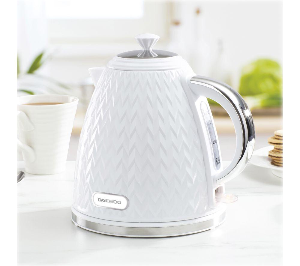 DAEWOO Argyle SDA1830GE Jug Kettle & Two-Slice Toaster Bundle - White image number 5 of 8