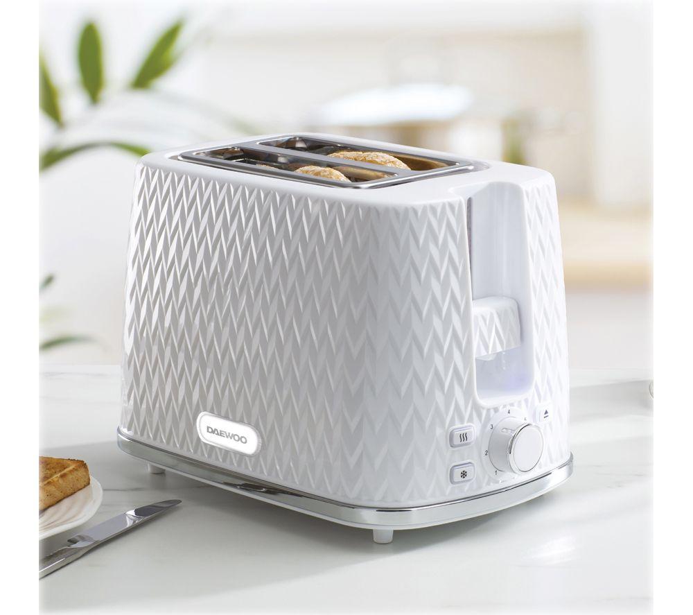DAEWOO Argyle SDA1830GE Jug Kettle & Two-Slice Toaster Bundle - White image number 7 of 8