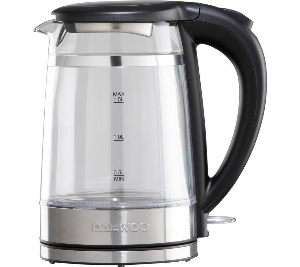 DAEWOO SDA2539GE Jug Kettle - Stainless Steel & Black