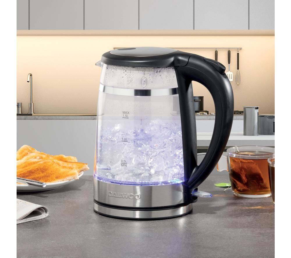 DAEWOO SDA2539GE Jug Kettle - Stainless Steel & Black image number 3 of 5