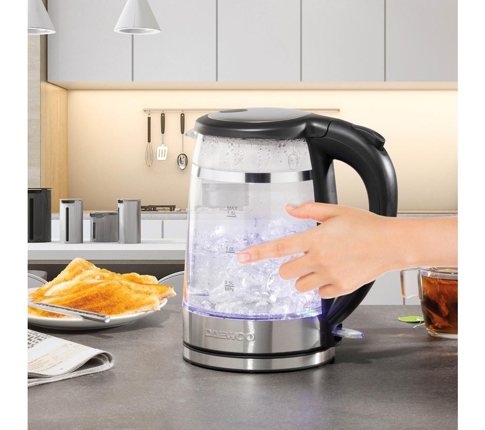 DAEWOO SDA2539GE Jug Kettle - Stainless Steel & Black image number 4 of 5