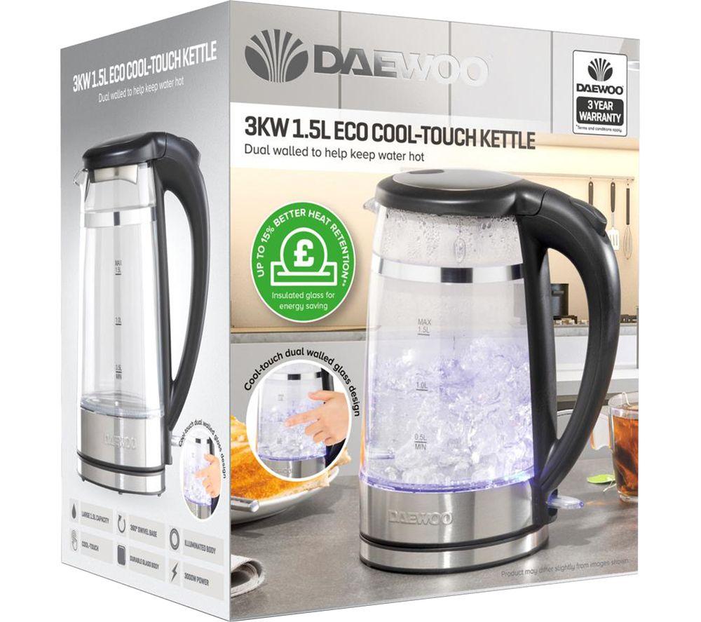 DAEWOO SDA2539GE Jug Kettle - Stainless Steel & Black image number 5 of 5
