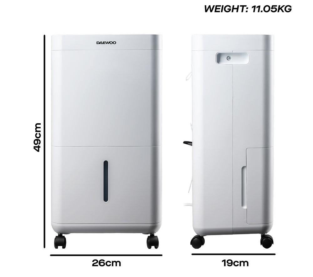 DAEWOO COL1671GE 16L Dehumidifier / Air Purifier - White image number 8 of 8