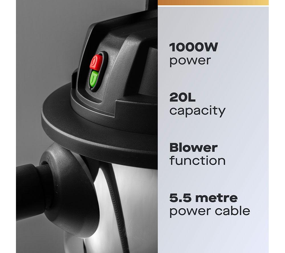 DAEWOO FLR00141GE Cylinder Bagless Vacuum Cleaner - Black & Silver image number 2 of 10