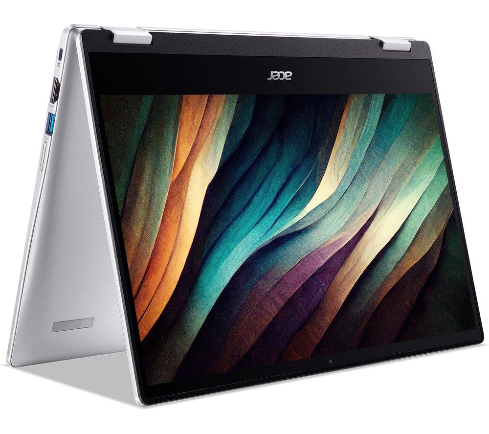 Image of ACER Spin 314 14" 2 in 1 Chromebook - Intel® Celeron¨, 128 GB eMMC, Silver, Silver/Grey