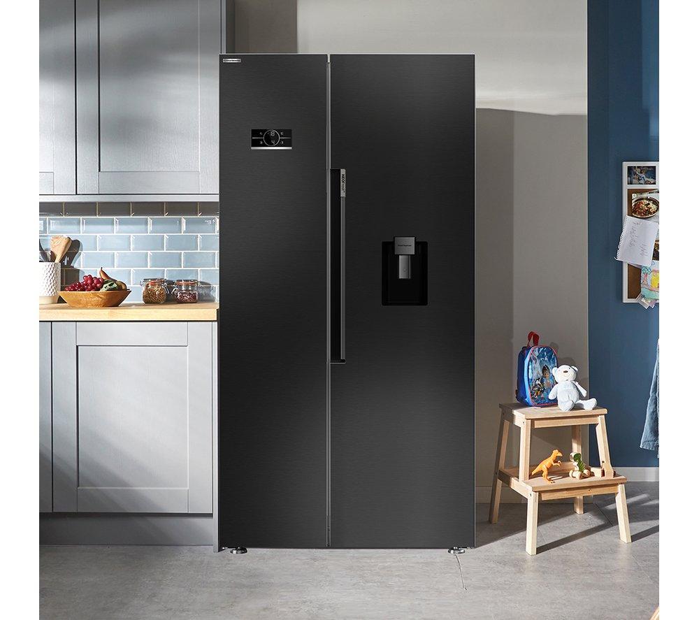 BEKO Pro ASD2442VPZ American Style Fridge Freezer - Black image number 11 of 14