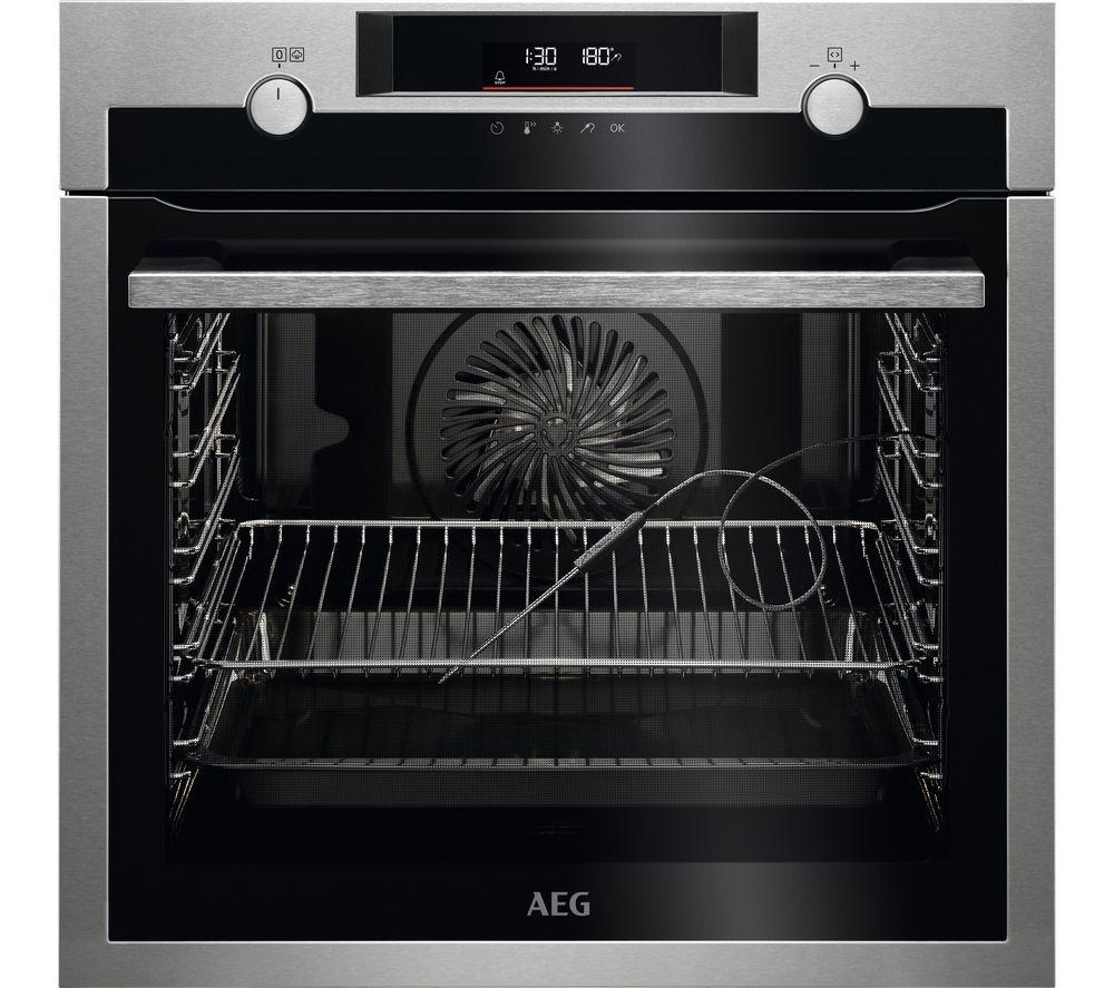 AEG SteamBake BPE556060M Electric Pyrolytic Steam Oven - Stainless Steel, Stainless Steel
