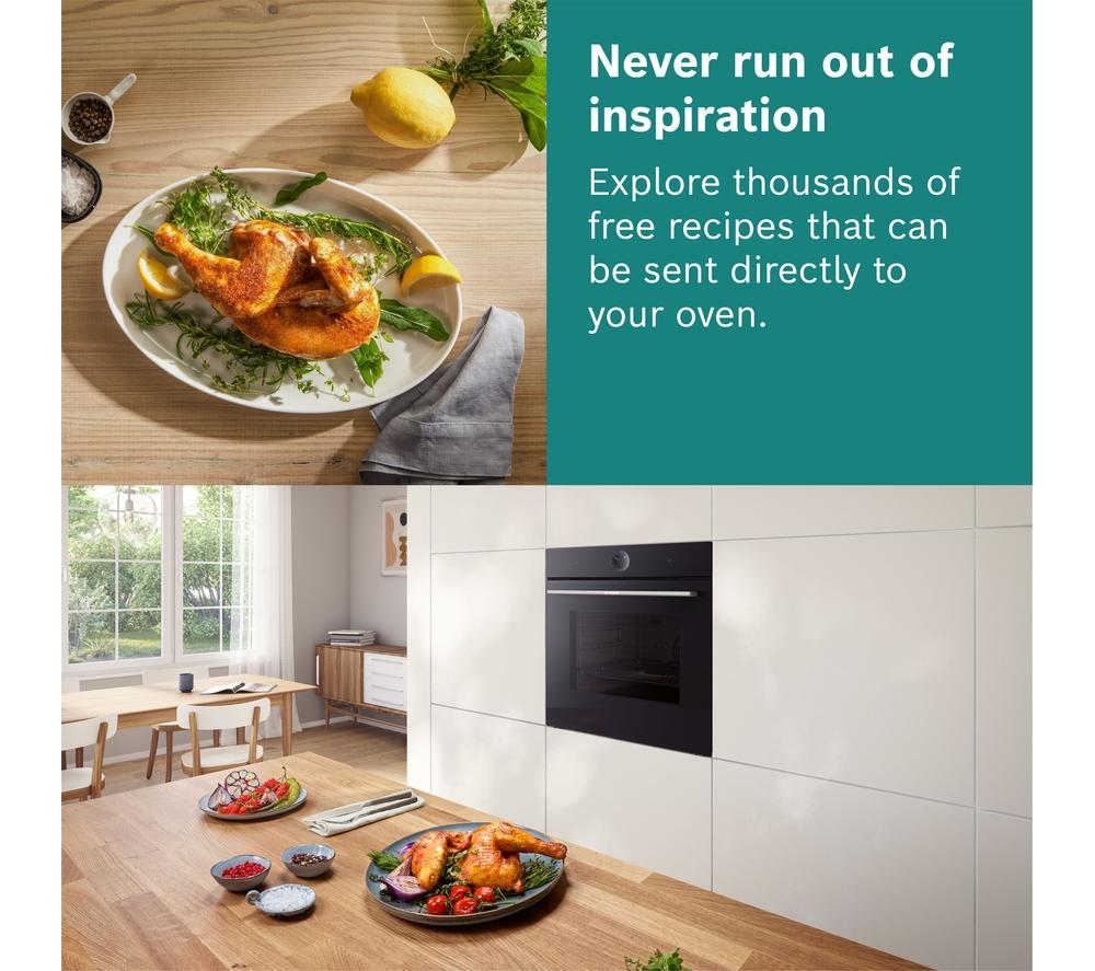 BOSCH Series 8 HBG7784B1 Electric Pyrolytic Smart Oven - Black image number 10 of 15
